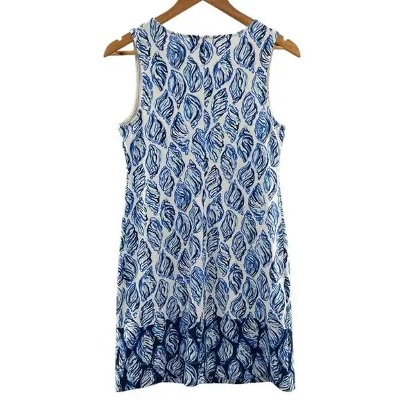 Lilly Pulitzer Harper Conch Shell Pattern French Terry Shift Dress Size Small - Picture 8 of 12